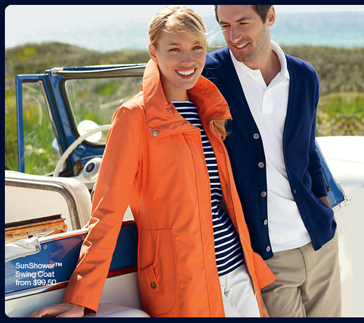 Waterproof SunShower Rainwear helps you stay dry in STYLE.