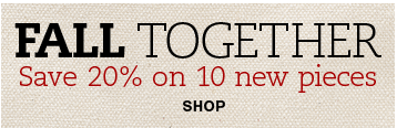 Save 20% on 10 new pieces