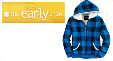 Boys' Pattern Lined Full-zip Hoodie