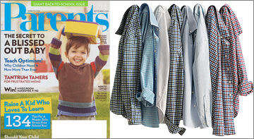 Boys' Long Sleeve Pattern Poplin Shirt
