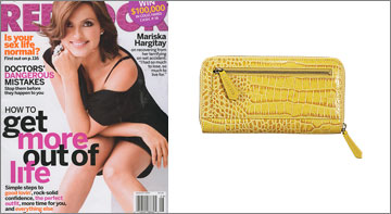 Women's Faux Croc Wallet