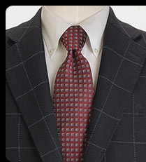 Men's Deco Square Neat Tie