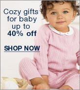 Cozy gifts for baby up to 40% off