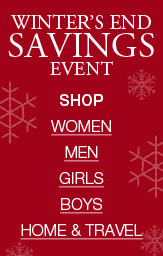 Winter's End Savings Event  SHOP