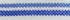 White/Deep Sapphire Stripe