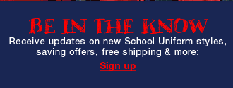 Be In The Know - Email Sign Up