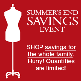 Summer's End Savings Event