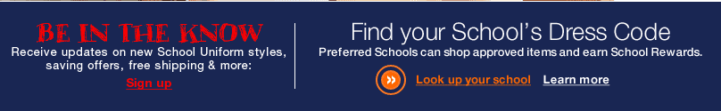 Be In The Know | Find your School's Dress Code