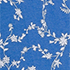 Muted Cobalt Blue Floral Vine