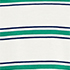 Ivory/True Green Stripe
