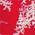 Red/Ivory Woodland Scene