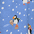 Winter Puffins/Clear Blue Sky