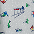 Pale Gray Skiers