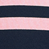 Navy/Light Tea Rose Stripe