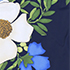Floral Blossom/White/Navy