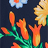 Navy/Exploded Poppy Floral