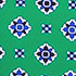 Green/Navy Geo Floral