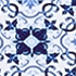 Lake Blue Geo Floral