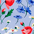 Soft Cloud Blue Poppy Floral
