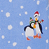 Winter Puffins/Clear Blue Sky