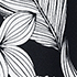 Small Linear Floral/Black