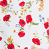White Multi Poppy Floral