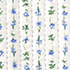 Ivory/Clear Blue Floral Stripe