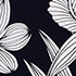 Small Linear Floral/Black