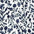 Ivory/Deep Sea Pressed Flower