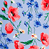 Soft Cloud Blue Poppy Floral