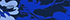 Deep Sea Navy Abstract Floral
