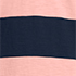 Navy/Sunset Coral Pink Stripe