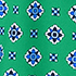 Green/Navy Geo Floral