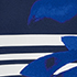 Blue Stripe Floral Placement
