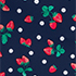 Navy/Berry Dot