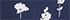 Deep Sea Navy Simple Floral