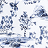 White/Blue Toile
