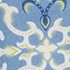 Lake Blue/Geo Floral Border