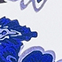 White/Cobalt Floral Placement