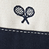 Navy Tennis Racquet/Natural