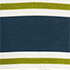 French Navy/Lime Stripe