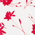 Ivory/Red Tossed Floral