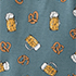 Teal Beer And Pretzels