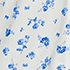 Ivory/Blue Dainty Floral