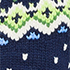 Navy/Green Fairisle