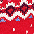 Red/Ivory Fairisle