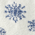 Blue Snowflake/Ivory