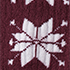 Ivory Snowflake/Burgundy