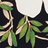 Floral Blossom/Black/Egret