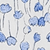 Blue Floral/White